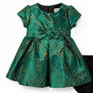 Children's Place Green holiday dress Gently used